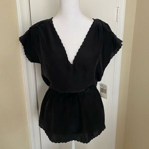 Guess Silk Black Top NWT Size XS